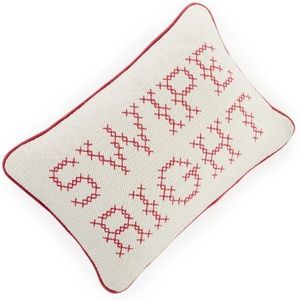 CLOSET CLOSING Throw Pillow Swipe Cross Stitching